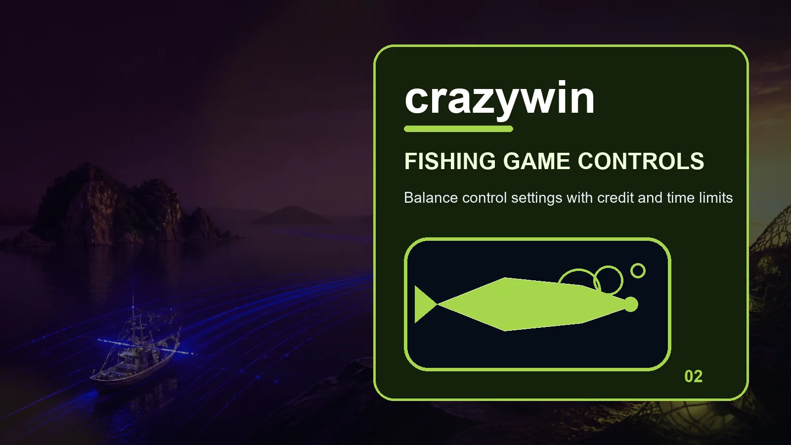 crazywin fishing full-width visual guide 2